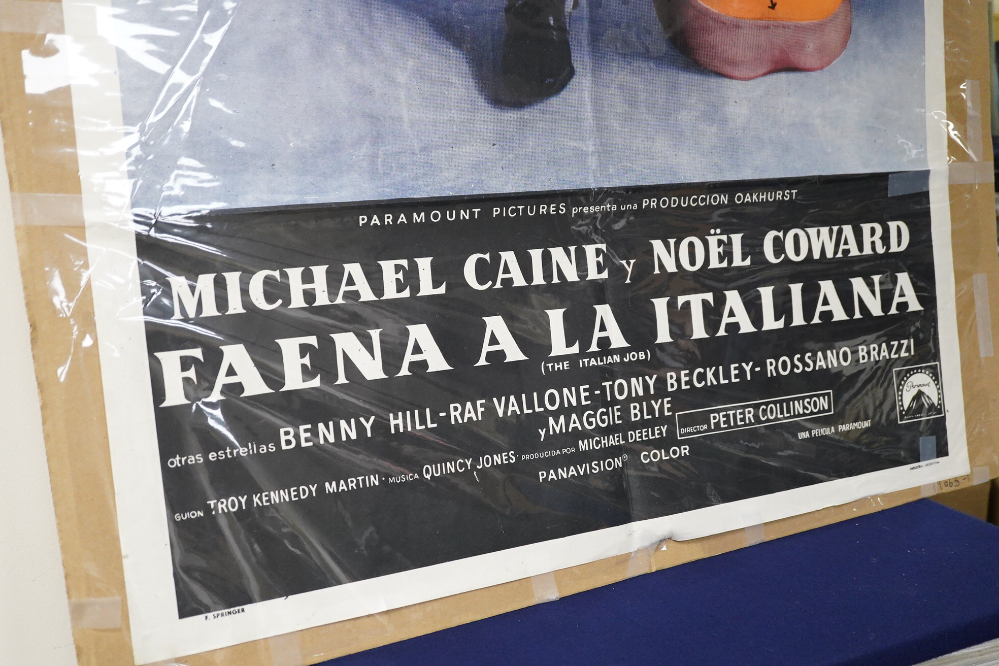 An Argentinian movie poster. The Italian job